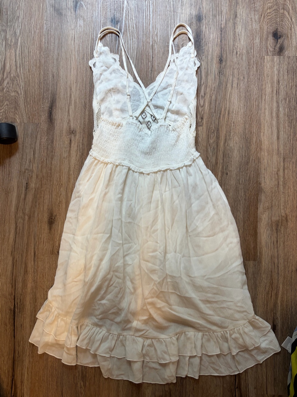 Forever 21 Women’s White Lace Dress w/ Ruffle layering and strappy back. NWOT - Picture 6 of 7